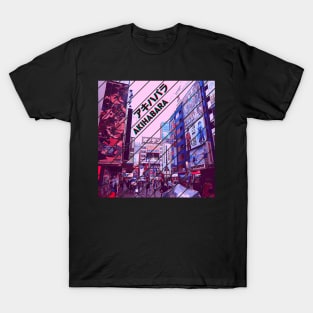 Akihabara Anime Tokyo Japan Retro Street T-Shirt